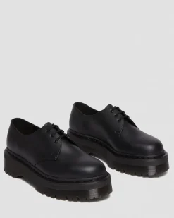 Dr. Martens Chaussures Plateformes Quad 1461 Felix Mono Vegan Noir — Felix Rub Off Online