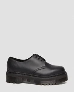 Dr. Martens Chaussures Plateformes Quad 1461 Felix Mono Vegan Noir — Felix Rub Off Online