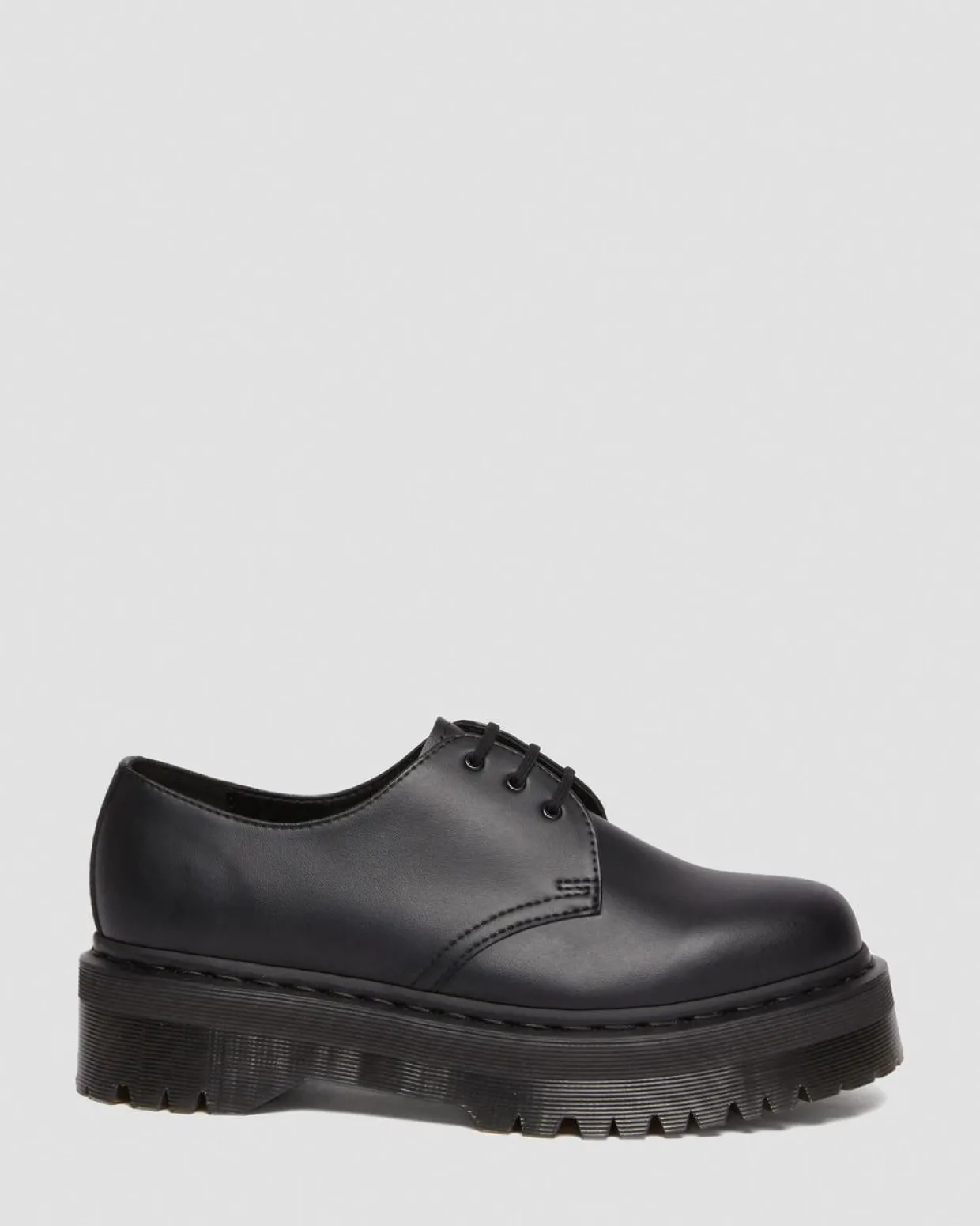 Dr. Martens Chaussures Plateformes Quad 1461 Felix Mono Vegan Noir — Felix Rub Off Online