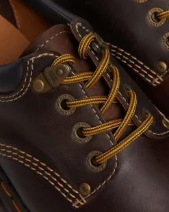 Dr. Martens Chaussures Plateformes Quad II 8053 En Cuir Crazy Horse Marron foncé — Crazy Horse Sale