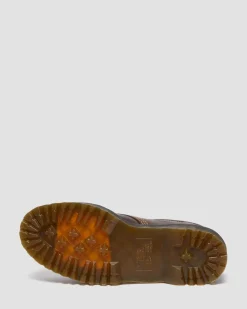 Dr. Martens Chaussures Plateformes Quad II 8053 En Cuir Crazy Horse Marron foncé — Crazy Horse Sale