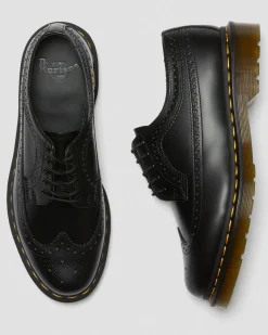 Dr. Martens Chaussures Richelieus 3989 En Cuir Smooth Noir — Smooth Leather Outlet