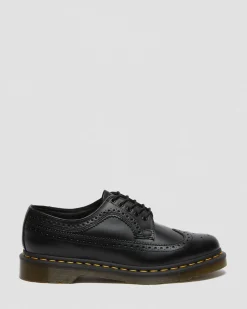 Dr. Martens Chaussures Richelieus 3989 En Cuir Smooth Noir — Smooth Leather Outlet