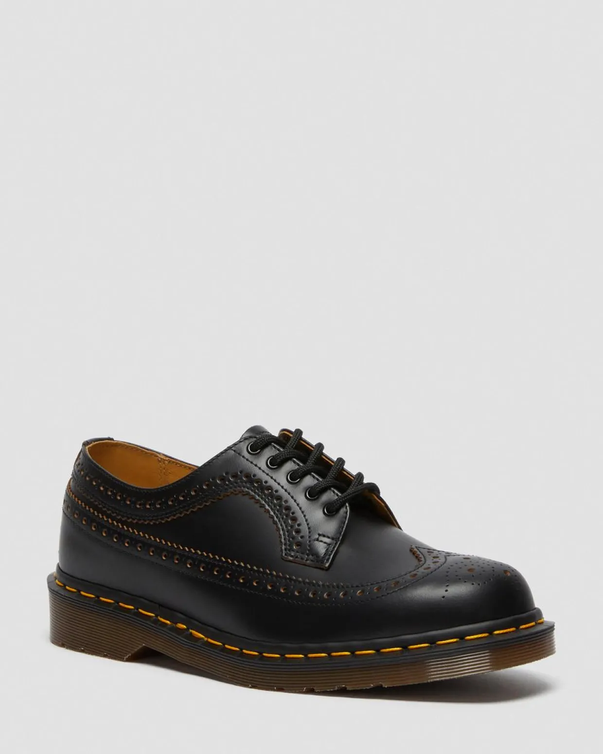Dr. Martens Chaussures Richelieus 3989 Vintage En Cuir Quilon Noir — Quilon Outlet