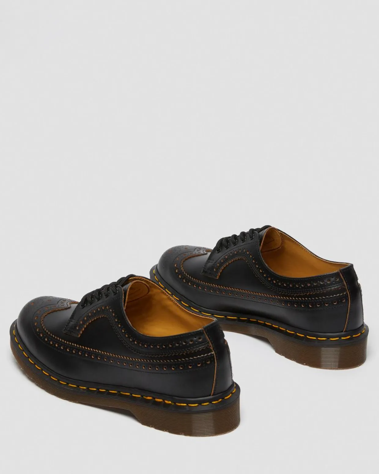 Dr. Martens Chaussures Richelieus 3989 Vintage En Cuir Quilon Noir — Quilon Outlet