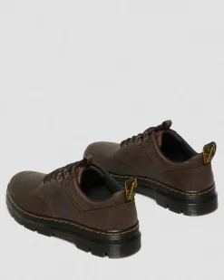 Dr. Martens Chaussures Utilitaires Reeder En Cuir Crazy Horse Marron foncé — Crazy Horse Cheap