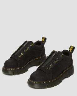 Dr. Martens Chaussures Woodard En Cuir Tumbled Nubuck à Zip Noir — Titan Online