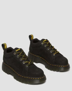Dr. Martens Chaussures Woodard En Cuir Tumbled Nubuck à Zip Noir — Titan Online