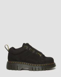 Dr. Martens Chaussures Woodard En Cuir Tumbled Nubuck à Zip Noir — Titan Online
