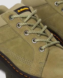 Dr. Martens Chaussures Woodard En Cuir Tumbled Nubuck à Zip Muted Olive — Titan Shop