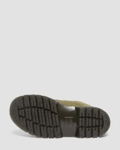 Dr. Martens Chaussures Woodard En Cuir Tumbled Nubuck à Zip Muted Olive — Titan Shop