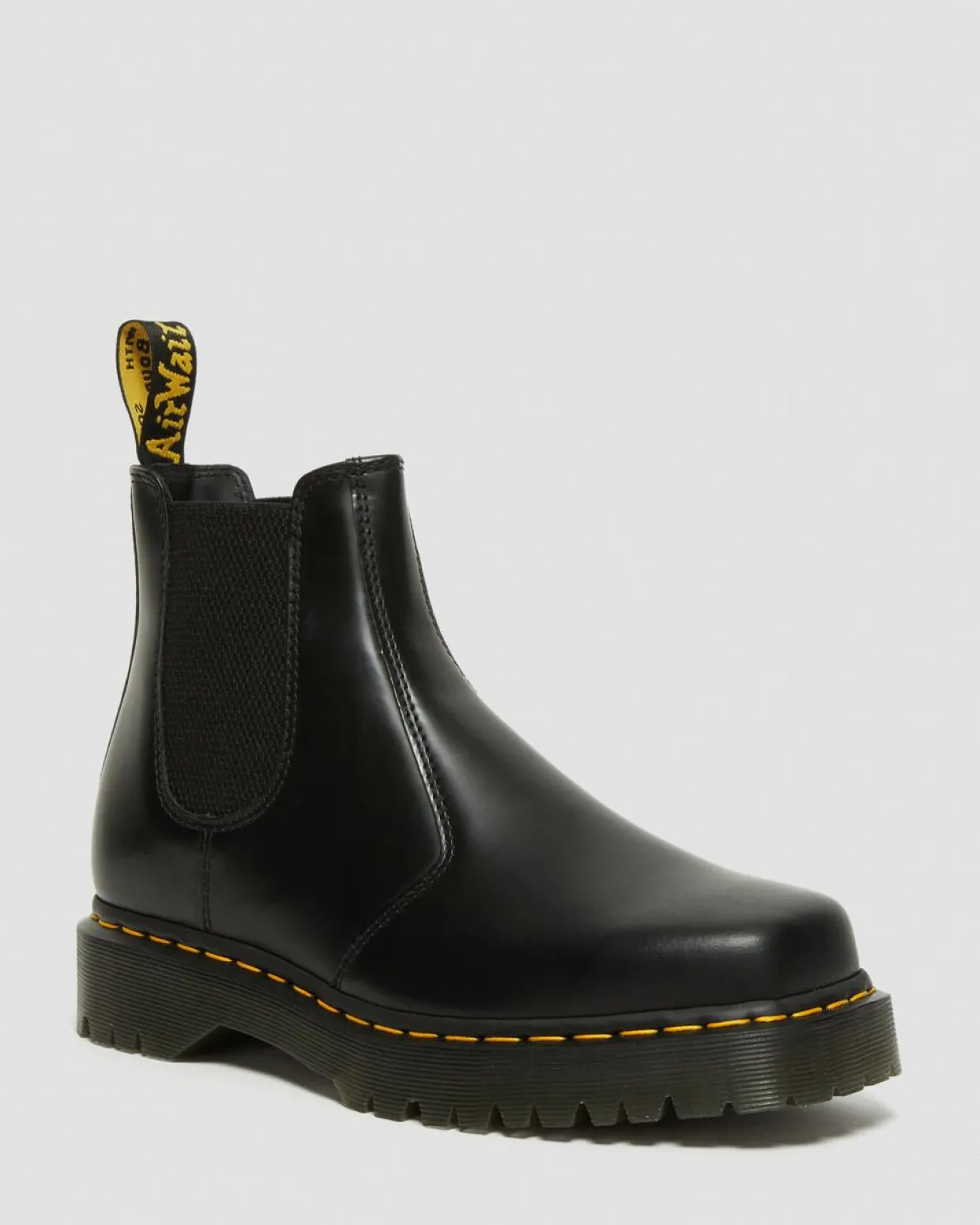 Dr. Martens Chelsea Boots 2976 Bex En Cuir à Bouts Carrés Noir — Polished Smooth Cheap