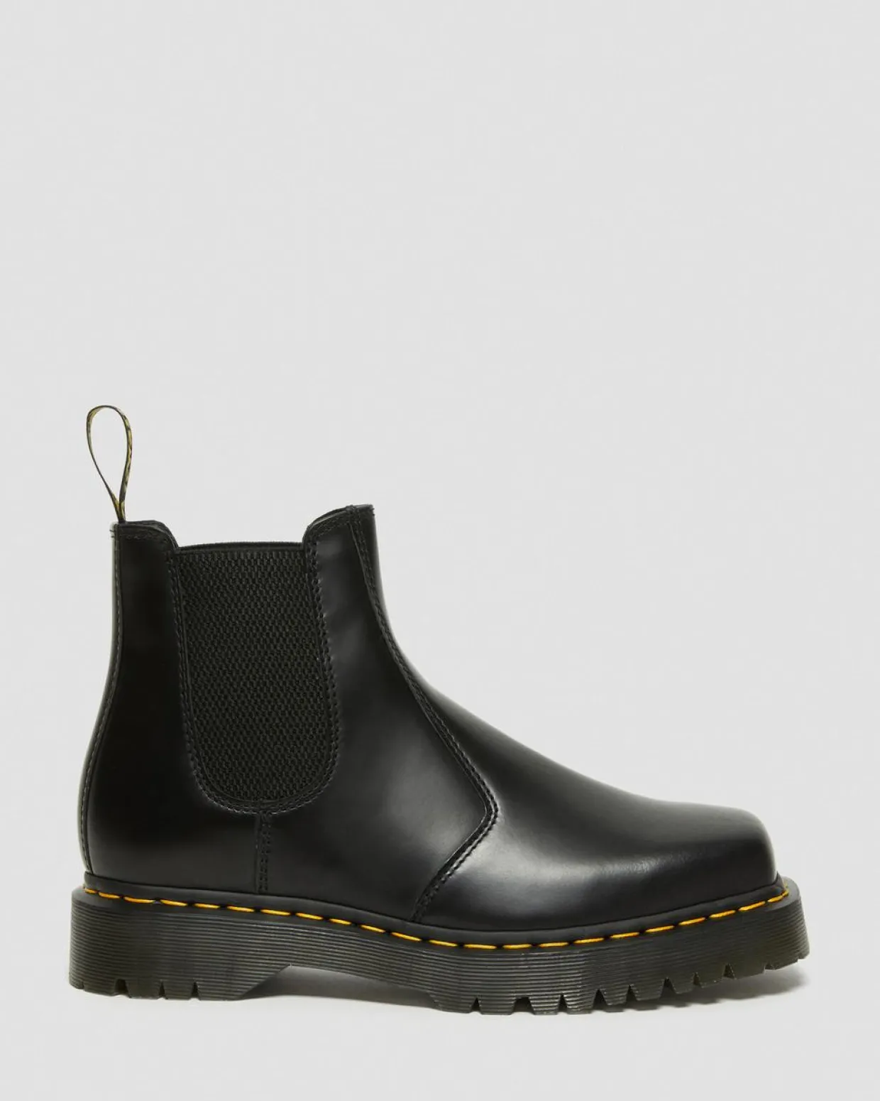 Dr. Martens Chelsea Boots 2976 Bex En Cuir à Bouts Carrés Noir — Polished Smooth Cheap