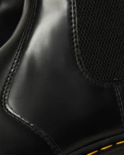 Dr. Martens Chelsea Boots 2976 Bex En Cuir à Bouts Carrés Noir — Polished Smooth Cheap