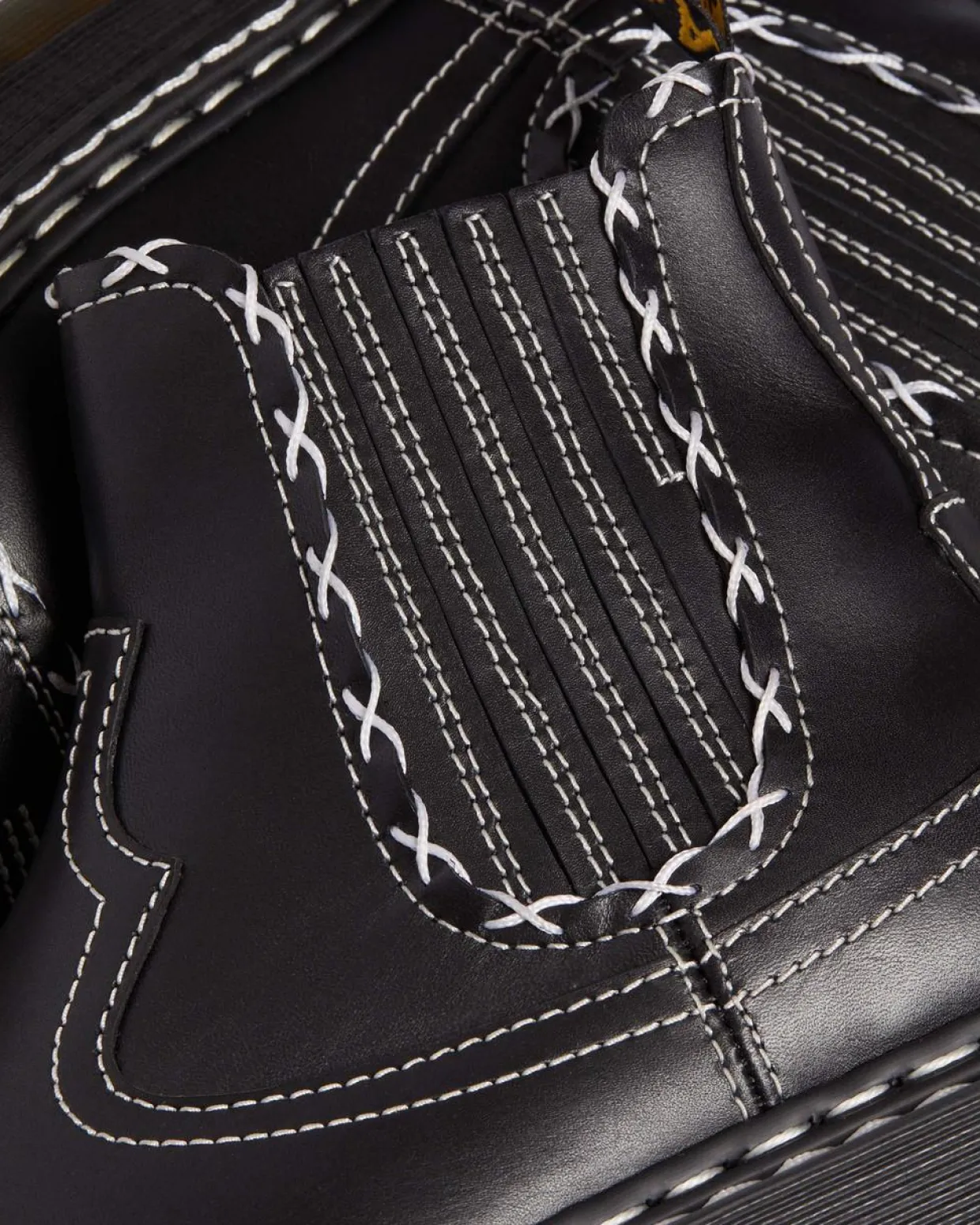 Dr. Martens Chelsea Boots 2976 Contrast Stitch En Cuir Noir — Wanama Clearance