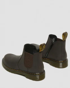 Dr. Martens CHELSEA BOOTS 2976 EN CUIR JUNIOR Marron foncé — Wildhorse Lamper Best Sale
