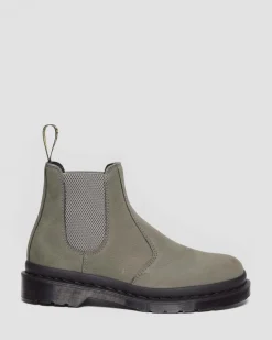 Dr. Martens Chelsea Boots 2976 En Cuir Milled Nubuck NICKEL GREY — Milled Nubuck Wp Discount