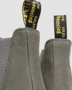 Dr. Martens Chelsea Boots 2976 En Cuir Milled Nubuck NICKEL GREY — Milled Nubuck Wp Discount