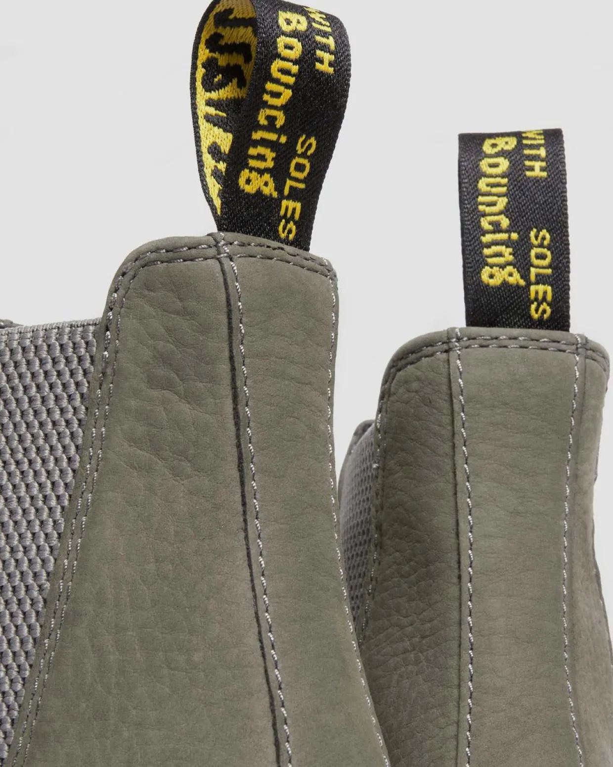 Dr. Martens Chelsea Boots 2976 En Cuir Milled Nubuck NICKEL GREY — Milled Nubuck Wp Discount