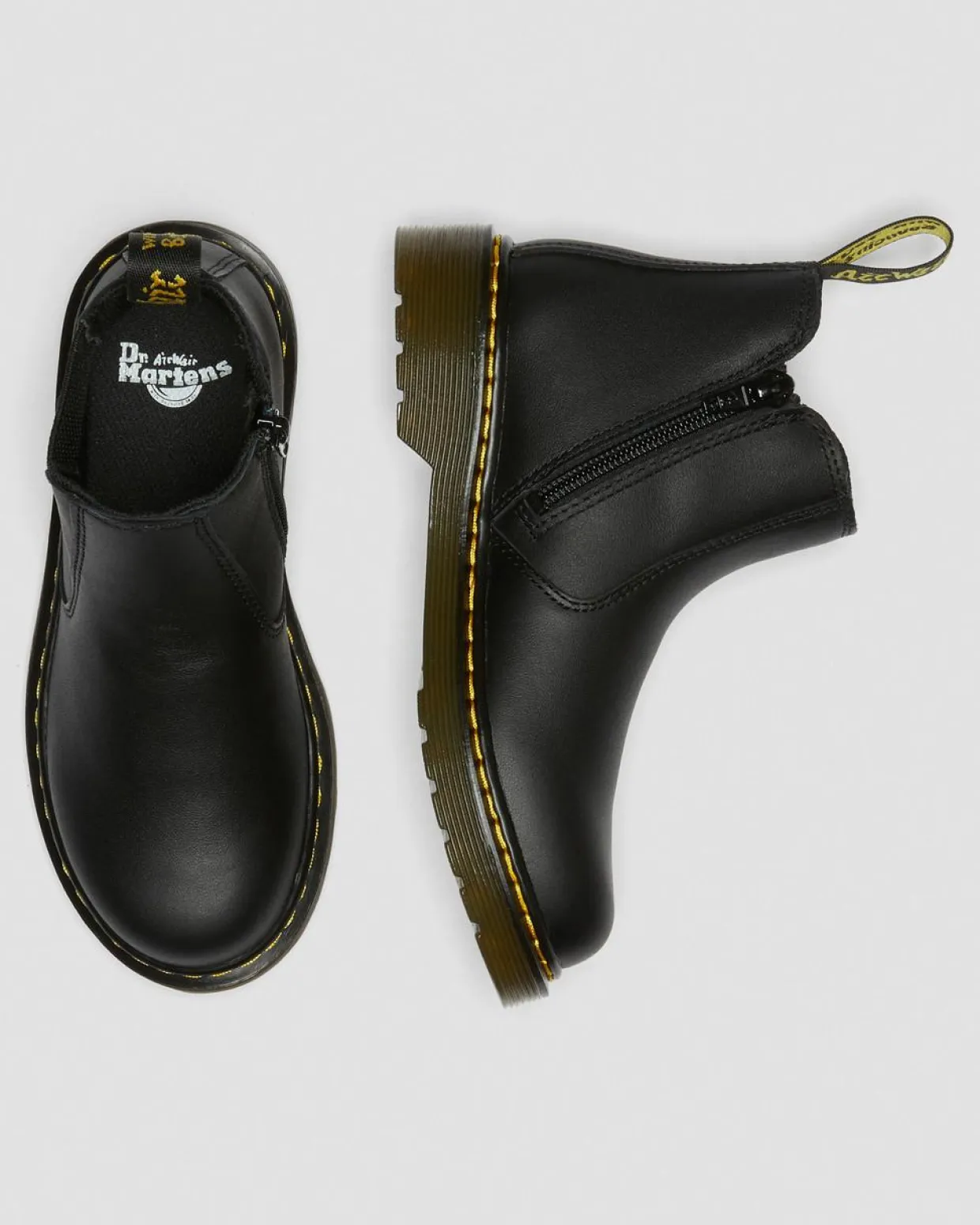 Dr. Martens Chelsea Boots 2976 En Cuir Softy T Junior Noir — Softy T Best