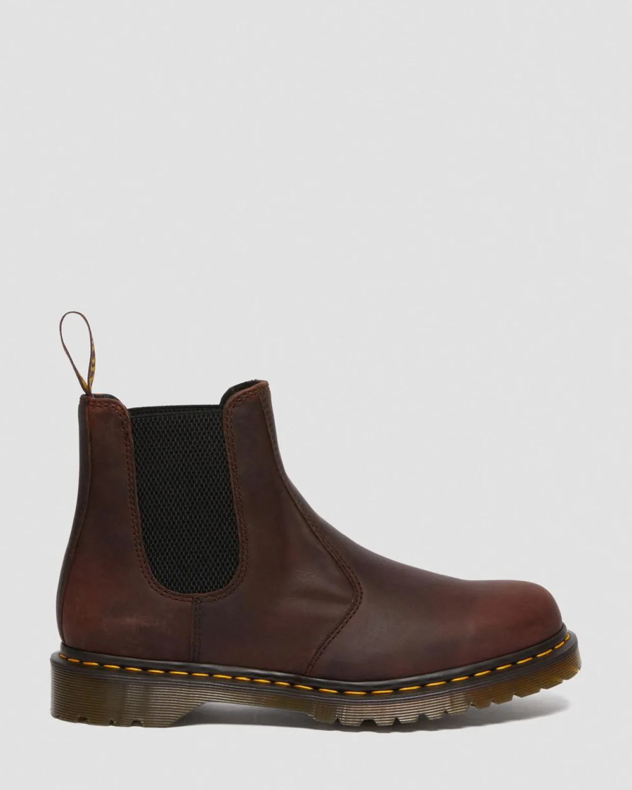 Dr. Martens Chelsea Boots 2976 En Cuir Waxed Full Grain Chestnut — Waxed Full Grain Fashion