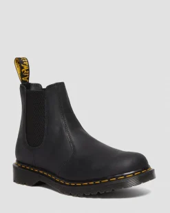 Dr. Martens Chelsea Boots 2976 En Cuir Waxed Full Grain Noir — Waxed Full Grain Sale