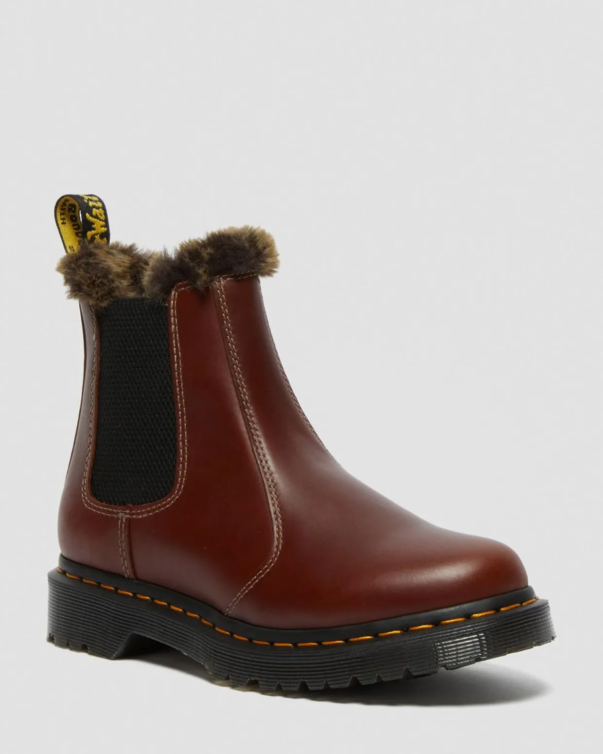 Dr. Martens Chelsea Boots 2976 Leonore Abruzzo Doublées De Fourrure Synthétique Marron — Abruzzo Wp Flash Sale