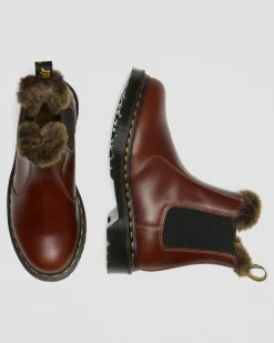 Dr. Martens Chelsea Boots 2976 Leonore Abruzzo Doublées De Fourrure Synthétique Marron — Abruzzo Wp Flash Sale