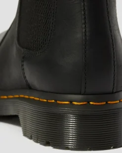 Dr. Martens Chelsea Boots 2976 Leonore Doublées De Fourrure Synthétique Noir — Burnished Wyoming Flash Sale