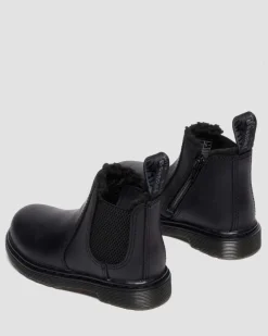 Dr. Martens Chelsea Boots 2976 Leonore Fourrées Pour Tout-petit Noir — Republic Waterproof Cheap