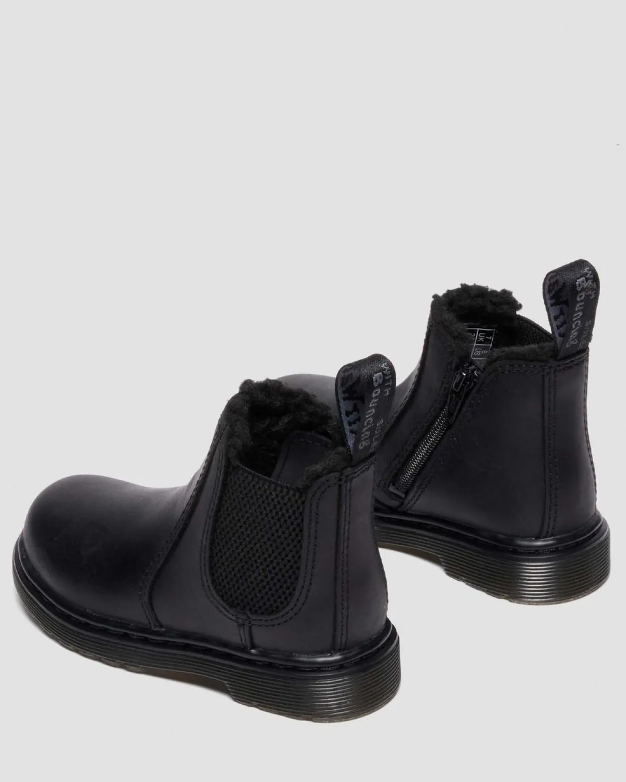 Dr. Martens Chelsea Boots 2976 Leonore Fourrées Pour Tout-petit Noir — Republic Waterproof Cheap