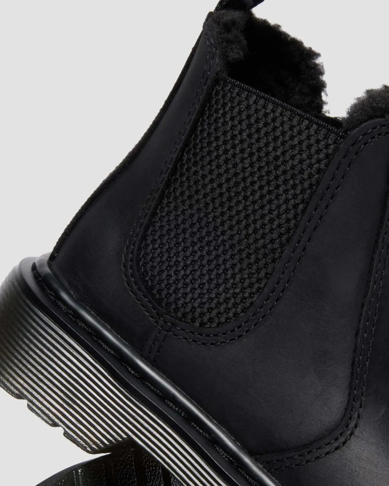 Dr. Martens Chelsea Boots 2976 Leonore Fourrées Junior Noir — Republic Waterproof Hot