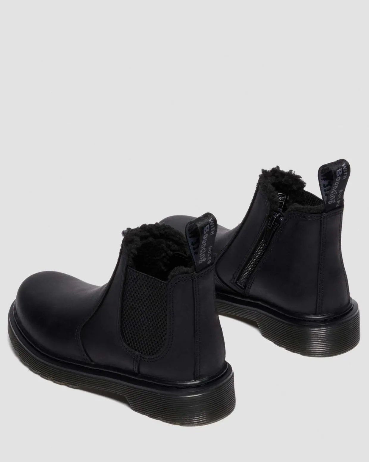 Dr. Martens Chelsea Boots 2976 Leonore Fourrées Junior Noir — Republic Waterproof Hot
