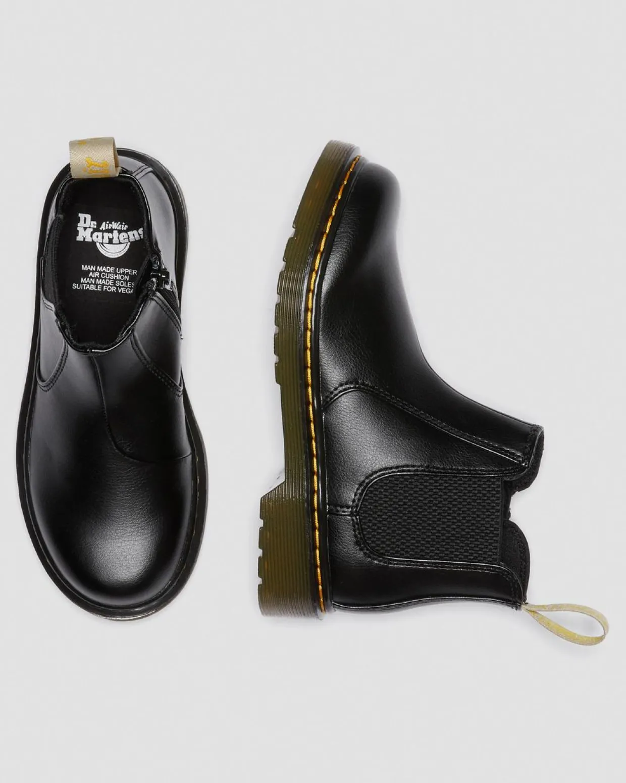 Dr. Martens Chelsea Boots 2976 Vegan Junior Noir — Newbury Tumble Online