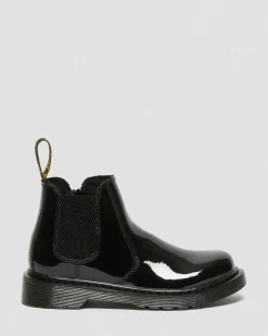Dr. Martens Chelsea Boots 2976 Vernies Junior Noir — Patent Leather New