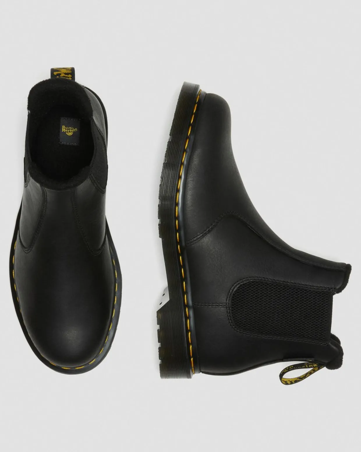 Dr. Martens Chelsea Boots 2976 WarmWair En Cuir Valor WP Noir — Valor Wp Cheap