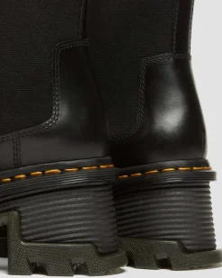 Dr. Martens Chelsea Boots Corran En Cuir Atlas à Talons Noir — Atlas Hot