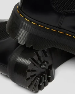Dr. Martens Chelsea Boots Plateformes Quad 2976 En Cuir Smooth Noir — Polished Smooth Flash Sale
