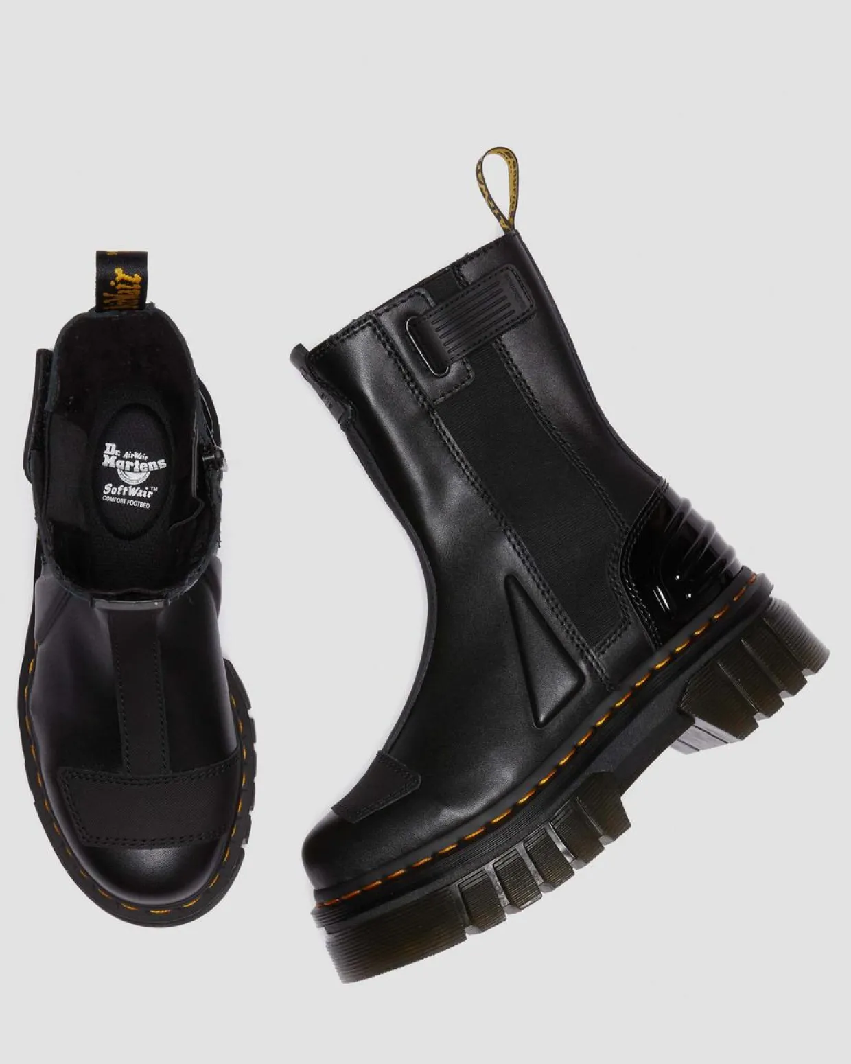 Dr. Martens Chelsea Boots Plateformes Audrick Hi BLACK Discount