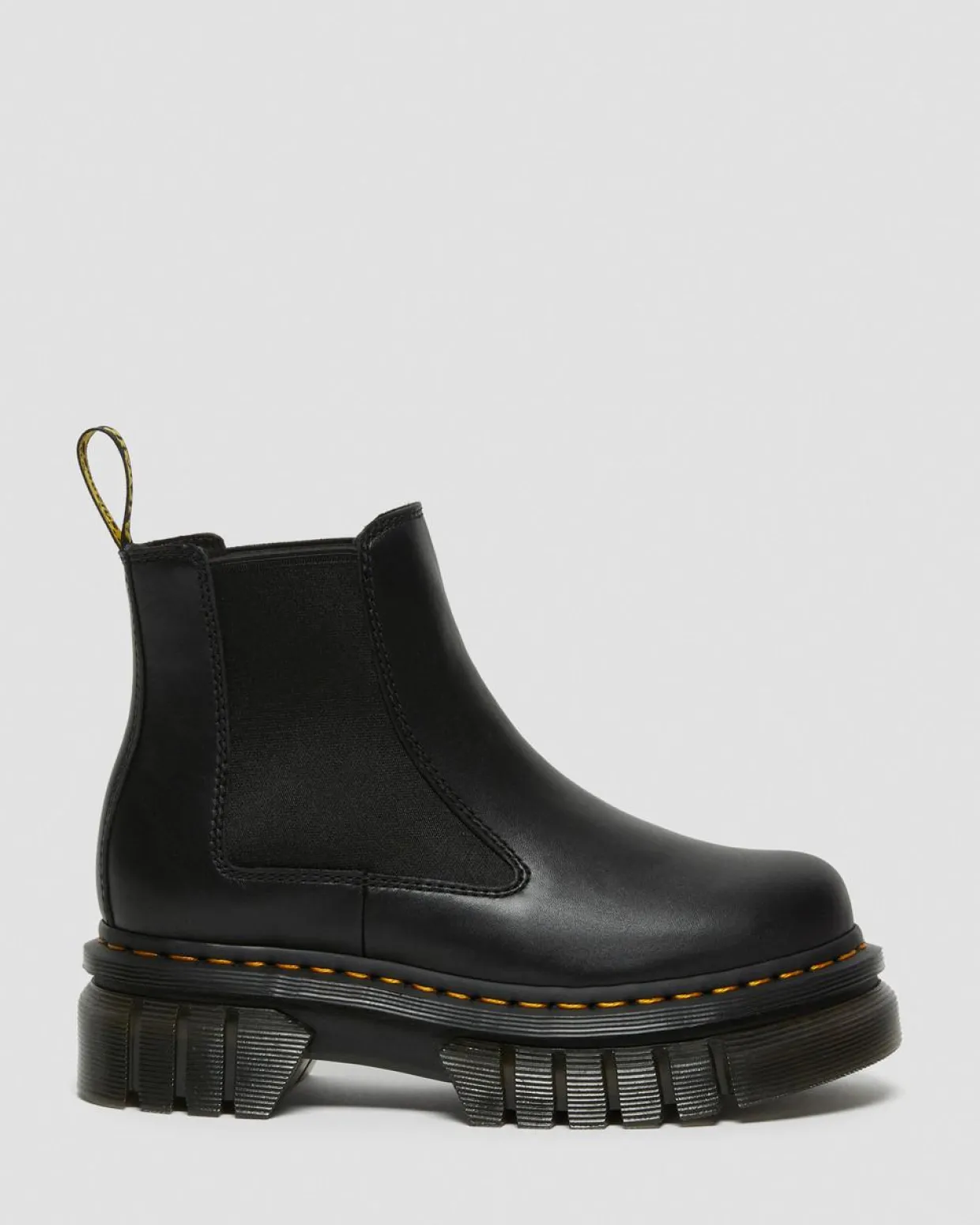 Dr. Martens Chelsea Boots Plateformes Audrick En Cuir Nappa Lux Noir — Nappa Lux Best