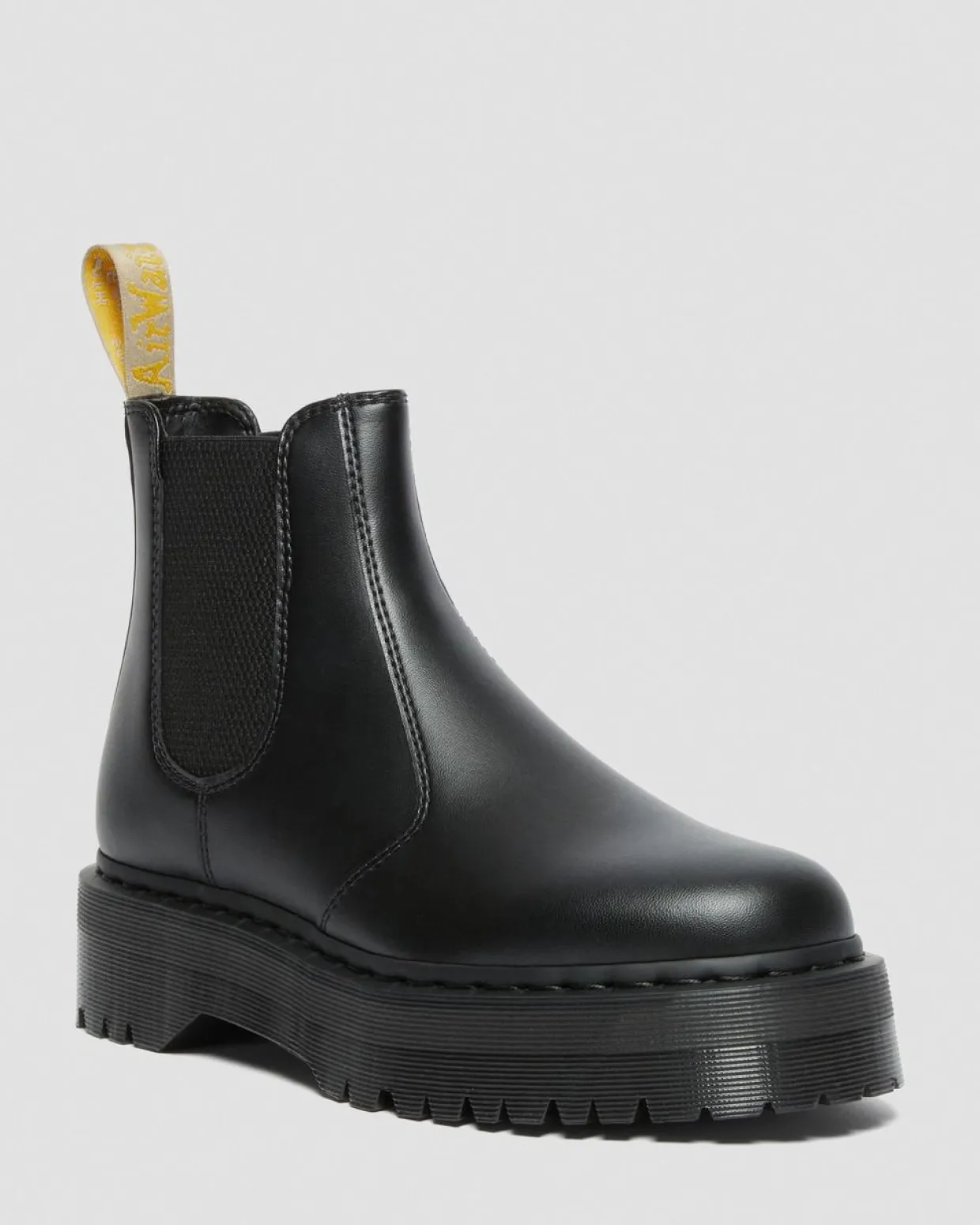 Dr. Martens Chelsea Boots Plateformes 2976 Felix Vegan Noir — Felix Rub Off Discount