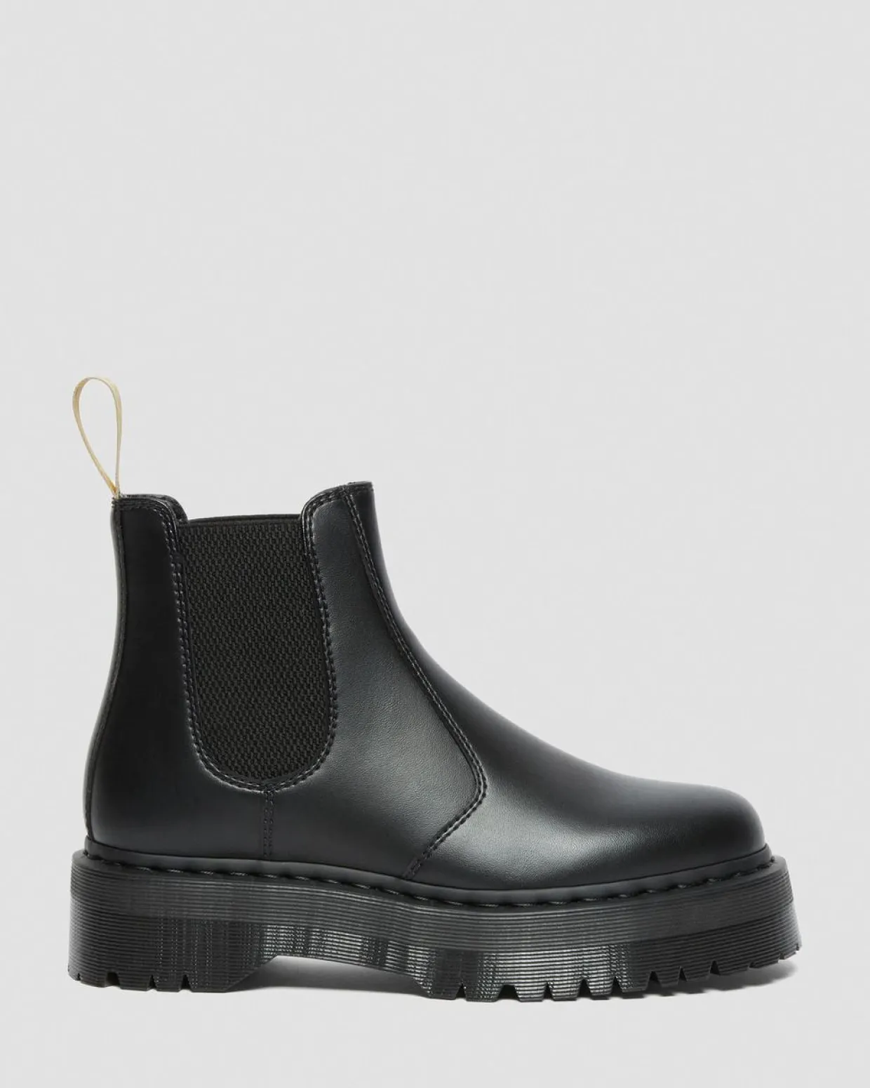 Dr. Martens Chelsea Boots Plateformes 2976 Felix Vegan Noir — Felix Rub Off Discount