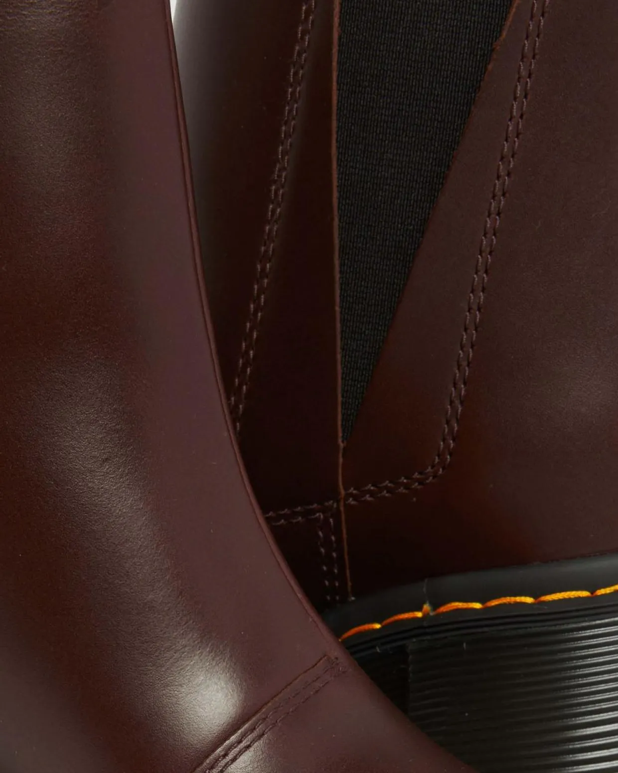 Dr. Martens Chelsea Boots Spence En Cuir à Talons évasés Dark Brown Cheap