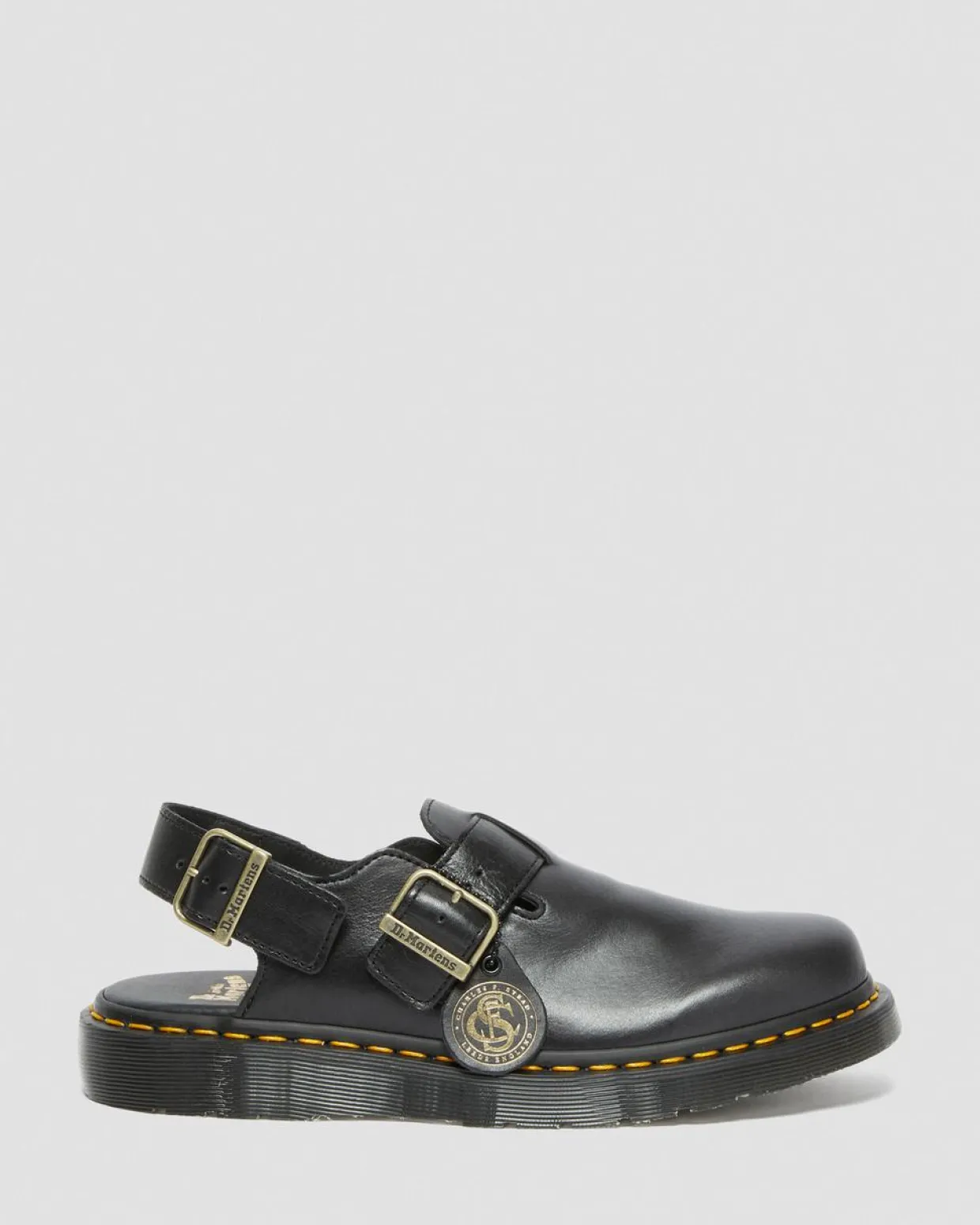 Dr. Martens Claquettes à Brides Jorge Made In England En Cuir Noir Cheap