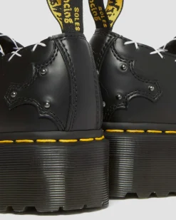Dr. Martens Creepers Plateformes Ramsey En Cuir à Imprimé Zèbre Black+Zebra — Smooth+Hair On Cheap
