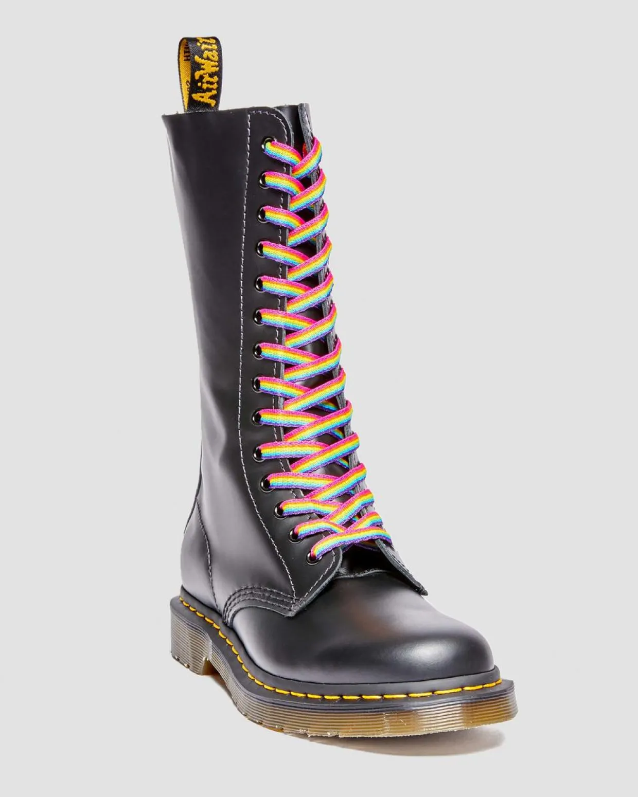Dr. Martens Lacets Plats 210 Cm (12-14 œillets) Rainbow — Polyester Cheap
