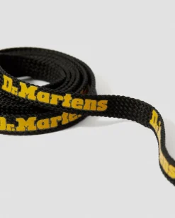 Dr. Martens Lacets Plats 140cm (8-10 œillets) Noir+Jaune — Tetoron Fashion