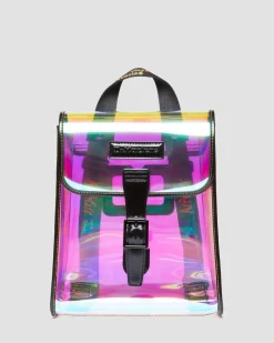 Dr. Martens Mini Sac à Dos En PU Irisé Multi+Black — IRIDESCENT TPU+FELIX RUB OFF Clearance