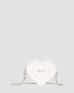 Dr. Martens Mini Sac Vegan En Forme De Cœur White — Kemble Pu Flash Sale