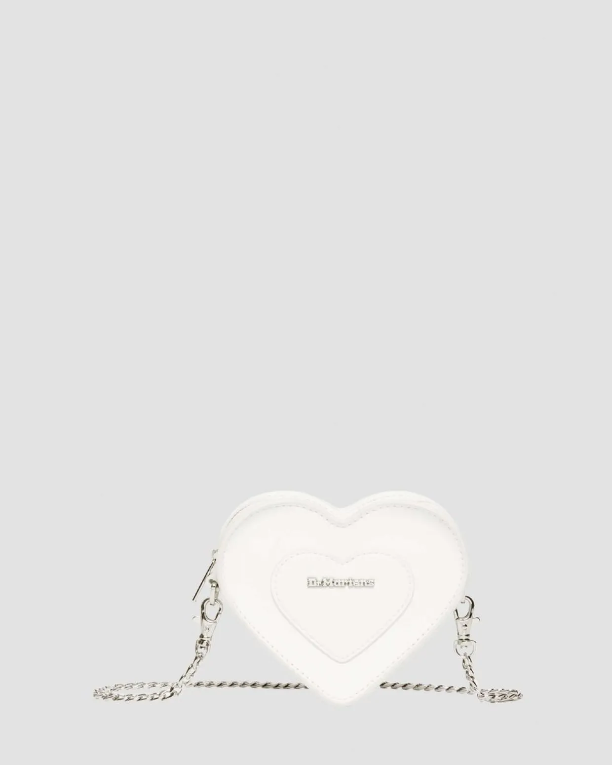 Dr. Martens Mini Sac Vegan En Forme De Cœur White — Kemble Pu Flash Sale